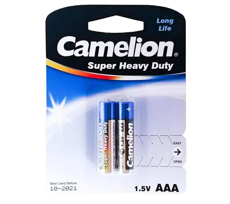 باتری نیم قلمی کملیون مدل Super Heavy Duty بسته 2 عددی