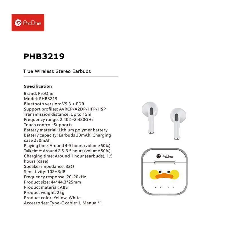 هندزفری بلوتوثی پرووان مدل PHB3219