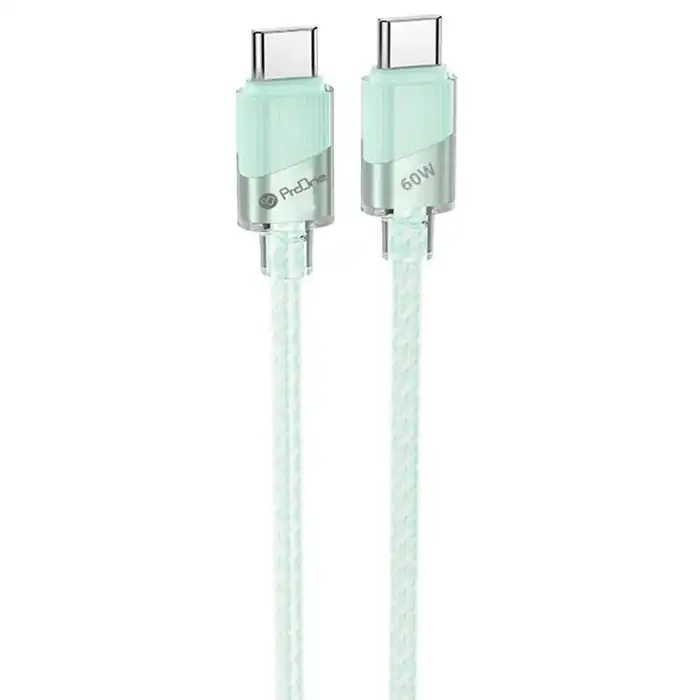 کابل تبدیل Type-C PD 60W به Type-C پرووان مدل PCC131 طول 1 متر