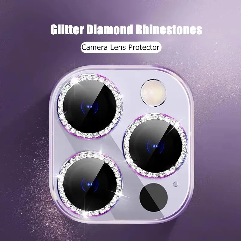 محافظ لنز دوربین گوشی موبایل گرین لاین مدل Diamond مناسب گوشی iPhone 14 Pro Max / Pro