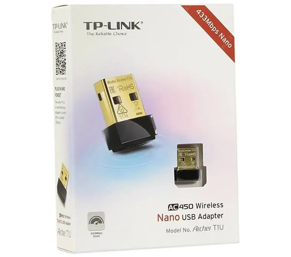 کارت شبکه USB بی‌سیم AC450 تی پی-لینک مدل Archer T1U