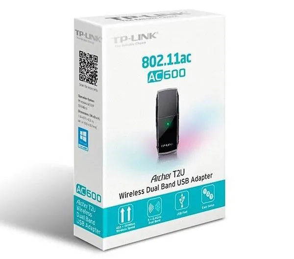 کارت شبکه USB بی سیم AC600 تی پی-لینک مدل Archer T2U