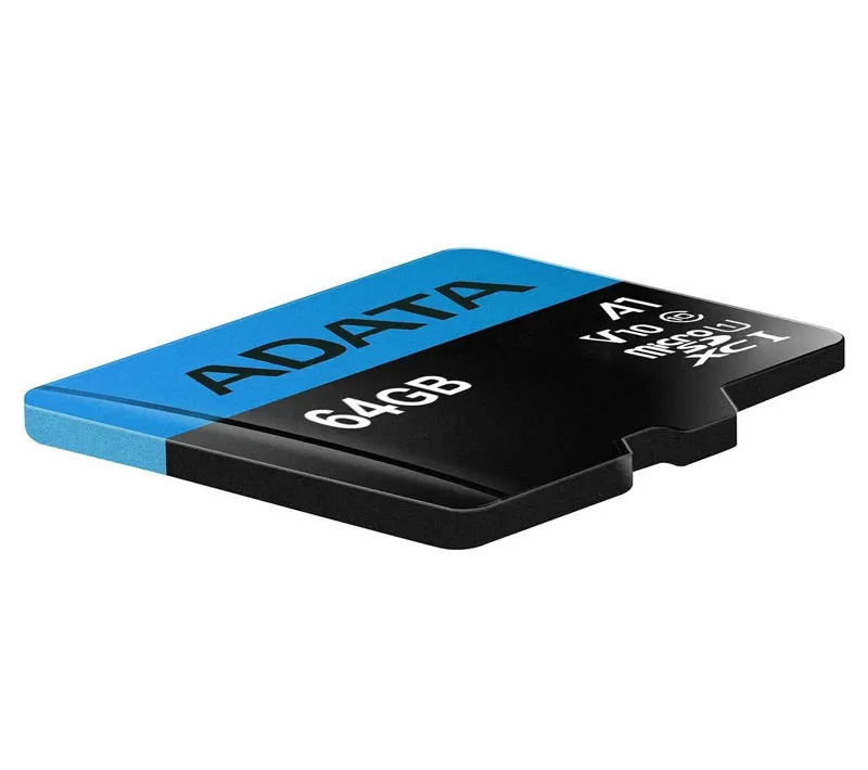 کارت حافظه microSDXC ای دیتا مدل Premier V10 A1 کلاس 10 استاندارد UHS-I سرعت 100MBps ظرفیت 64 گیگابایت