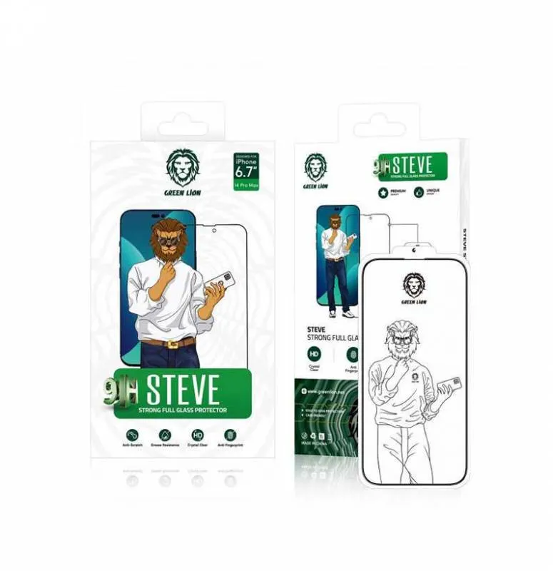 محافظ صفحه نمایش موبایل گرین لاین مدل 9H Steve  مناسب برای گوشی موبایل اپل Iphone 13 Pro Max