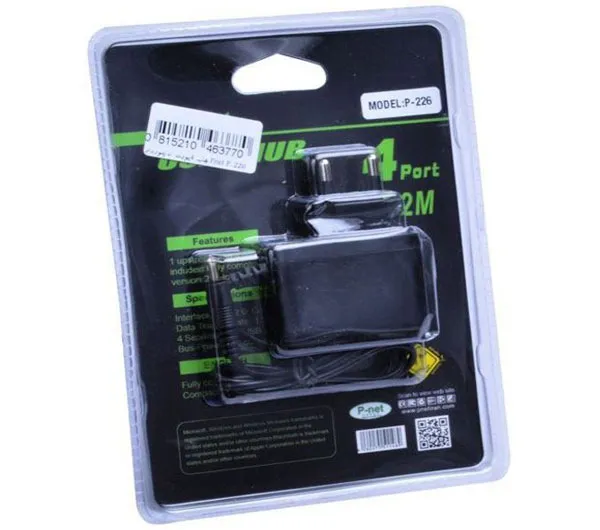 هاب 4 پورت USB 2.0 پی نت مدل P-226