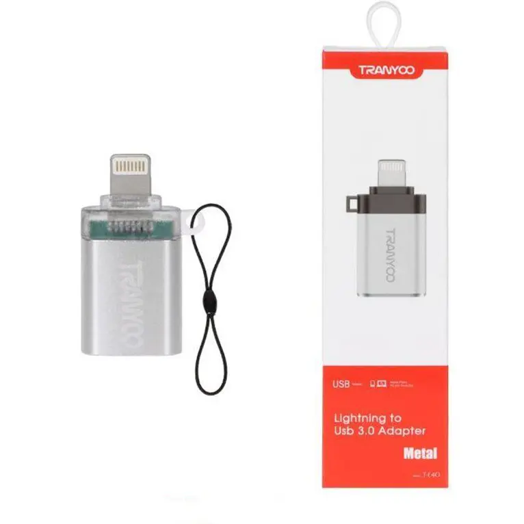 تبدیل Lightning به USB3.0 ترانیو مدل T-E40