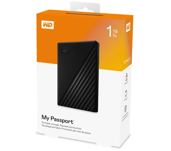هارد اکسترنال وسترن دیجیتال مدل My Passport WDBYvg0010BBK-WESN ظرفیت 1 ترابایت
