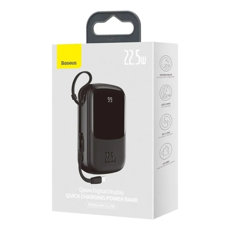 شارژر همراه باسئوس مدل PPQD-L01 ظرفیت 20000 میلی آمپر ساعت
