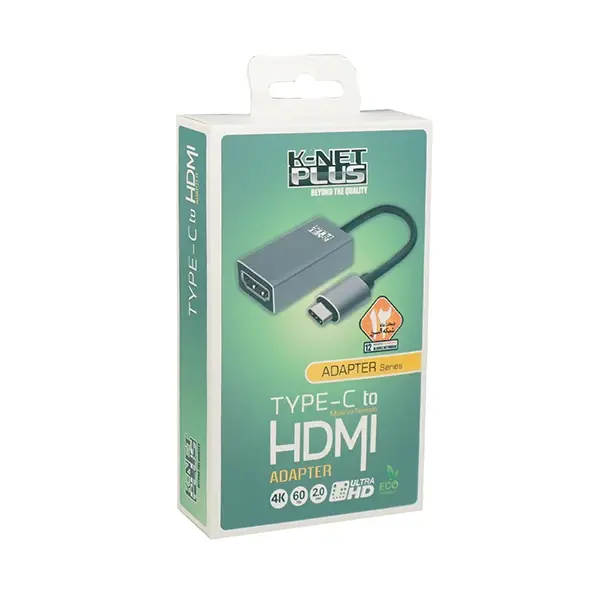تبدیل USB-C به HDMI کی نت پلاس مدل KP-COCM2HD02 4K