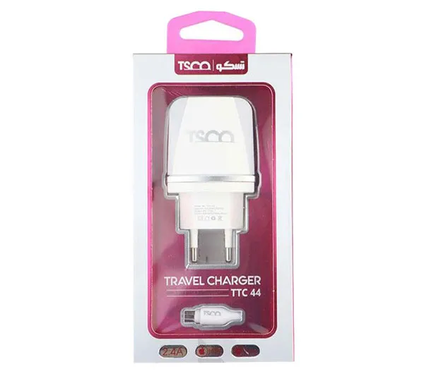 شارژر دیواری تسکو مدل TTC 44 با کابل MicroUSB