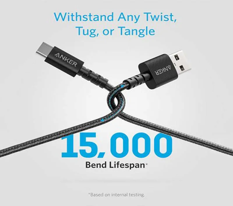 کابل تبدیل USB به USB-C انکر مدل A8022H11 طول 0.9 متر