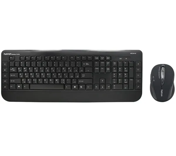 کیبورد و ماوس بی سیم هترون مدل HKCW140 با حروف فارسی