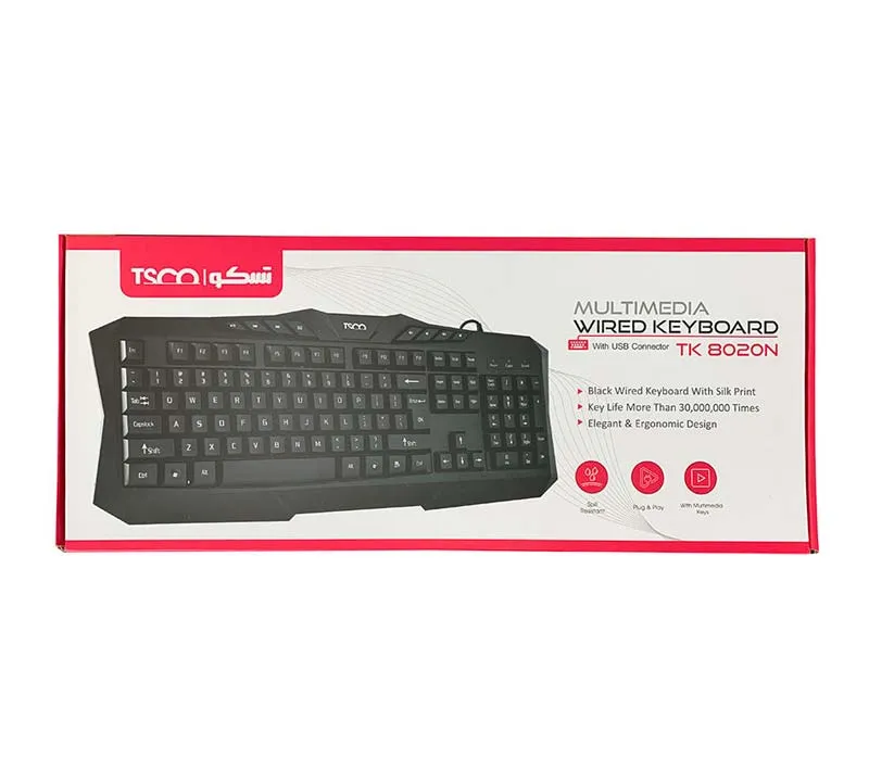 کیبورد تسکو مدل TK 8020N