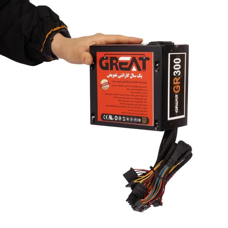 منبع تغذیه کامپیوتر گریت مدل GR300 300W