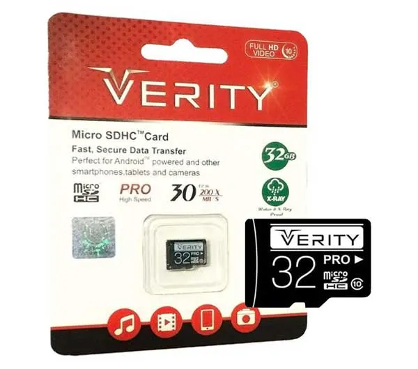 کارت حافظه Micro SD وریتی کلاس 10 30MBps ظرفیت 32 گیگابایت