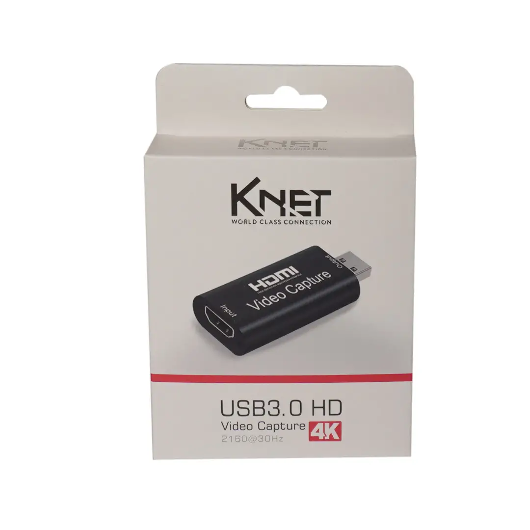 کارت کپچر USB3 به HDMI کی نت مدل K-COHDCAP03 4K