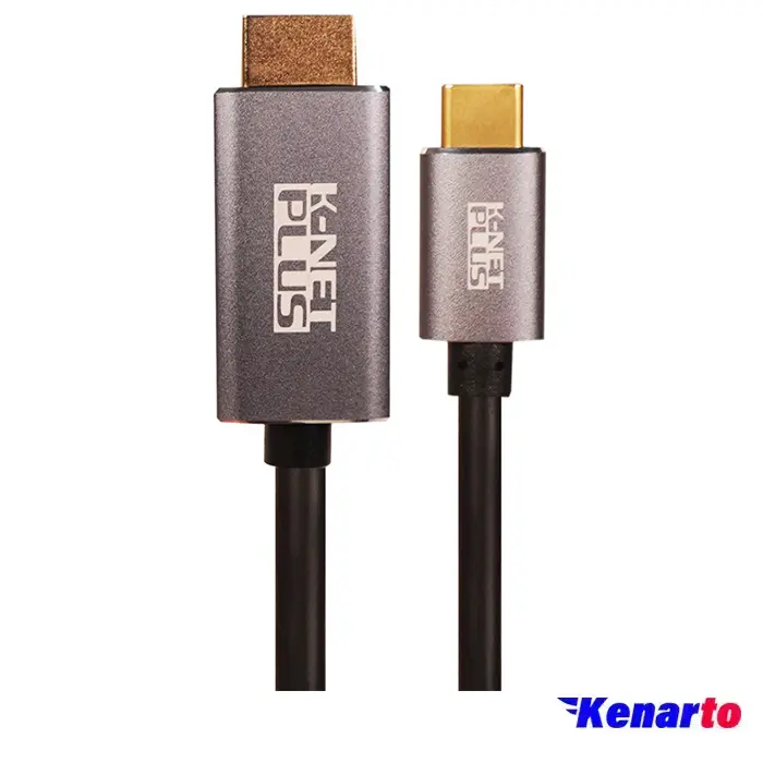 کابل Type C به HDMI کی نت پلاس مدل KP-COCM2HD10 طول 1 متری
