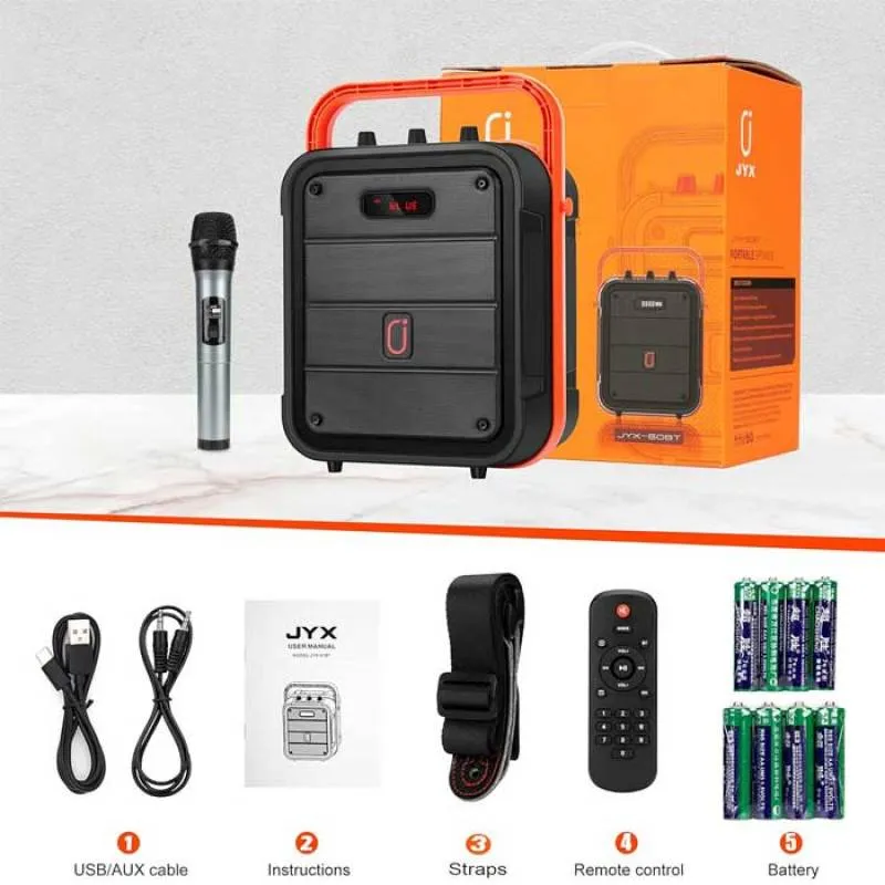 اسپیکر بلوتوثی قابل حمل JYX مدل MS60BT