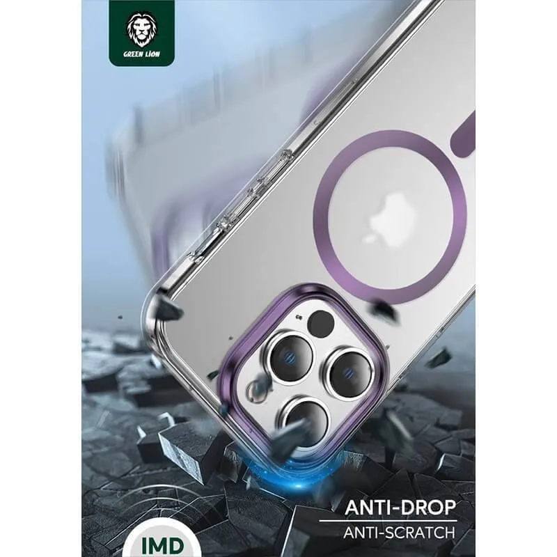 کاور گوشی گرین لاین مدل Matte Magsafe مناسب برای iphone 14 Pro