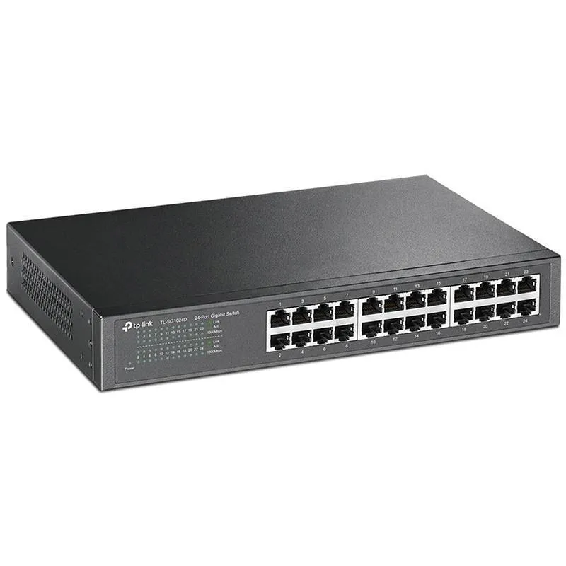 سوییچ 24 پورت مگابیتی و رکمونت تی پی-لینک مدل TL-SG1024D