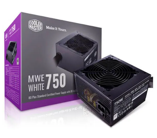 منبع تغذیه کامپیوتر کولر مستر مدل MWE white 750