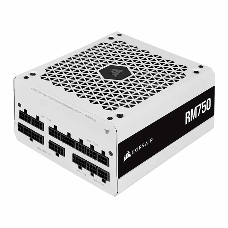 منبع تغذیه 750 وات کورسیر RM750 Gold Fully Modular White