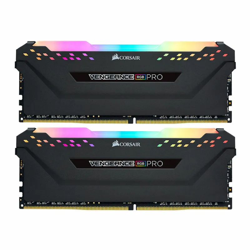 رم کورسیر VENGEANCE RGB PRO Black 16GB 8GBx2 3200MHz CL16