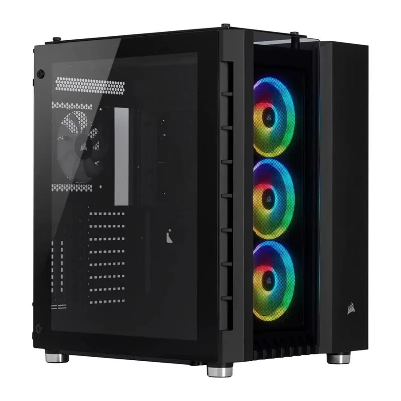 کیس کامپیوتر کورسیر Crystal Series 680X RGB Black کیس کامپیوتر کورسیر Crystal Series 680X RGB Black