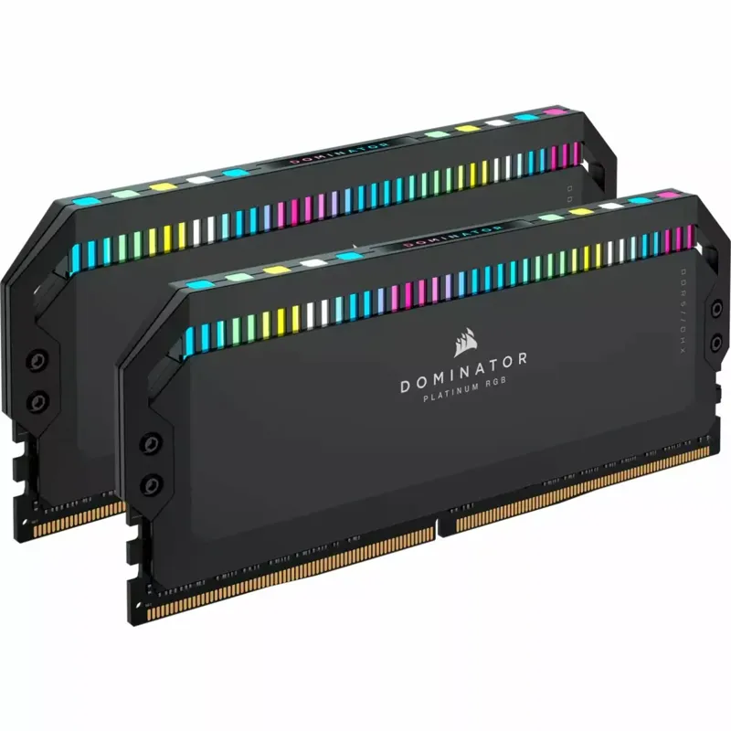 رم کورسیر DOMINATOR PLATINUM RGB 64GB 2×32GB 6000MHz CL40 Black