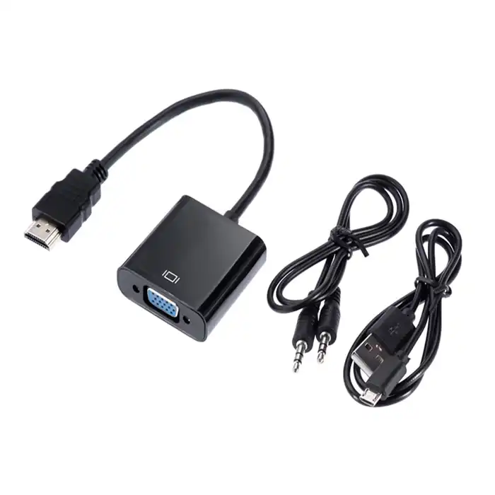 تبدیل HDMI به VGA دی نت با پاور و خروجی صدا