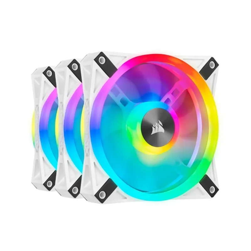 فن کیس کامپیوتر کورسیر iCUE QL120 White RGB بسته 3 عددی فن کیس کامپیوتر کورسیر iCUE QL120 White RGB بسته 3 عددی