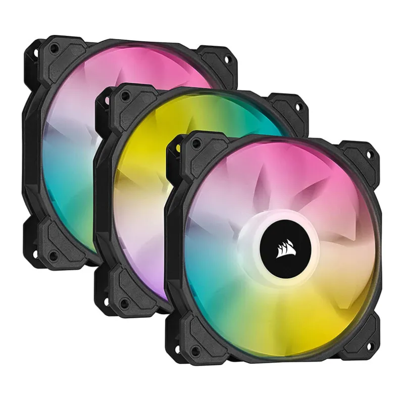 فن کیس کامپیوتر کورسیر iCUE SP120 RGB ELITE بسته 3 عددی فن کیس کامپیوتر کورسیر iCUE SP120 RGB ELITE بسته 3 عددی
