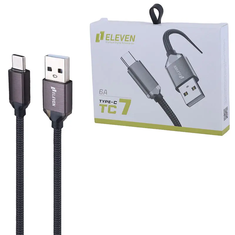 کابل تبدیل USB به Type-C ایلون مدل TC7 6A طول 1 متر