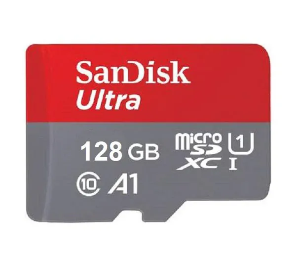 کارت حافظه microSDXC سن دیسک مدل Ultra A1 کلاس 10 استاندارد UHS-I سرعت 120MBps ظرفیت 128 گیگابایت