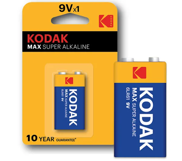 باتری کتابی آلکالاین کداک Max مدل 9V