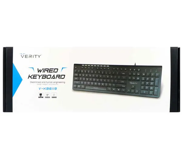 کیبورد وریتی مدل V-KB6119 با حروف فارسی