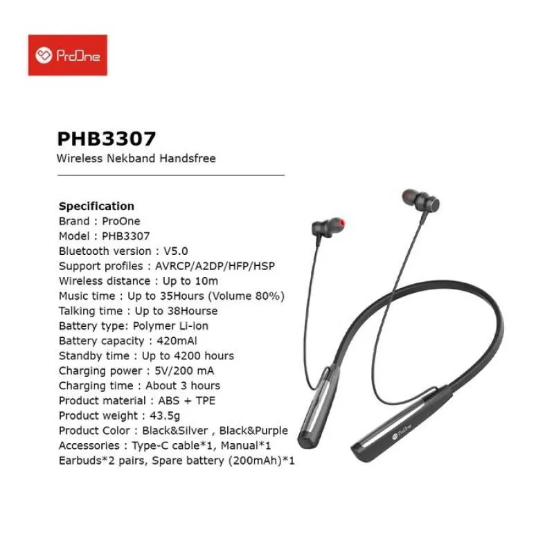 هدست بلوتوث پرووان مدل PHB 3307