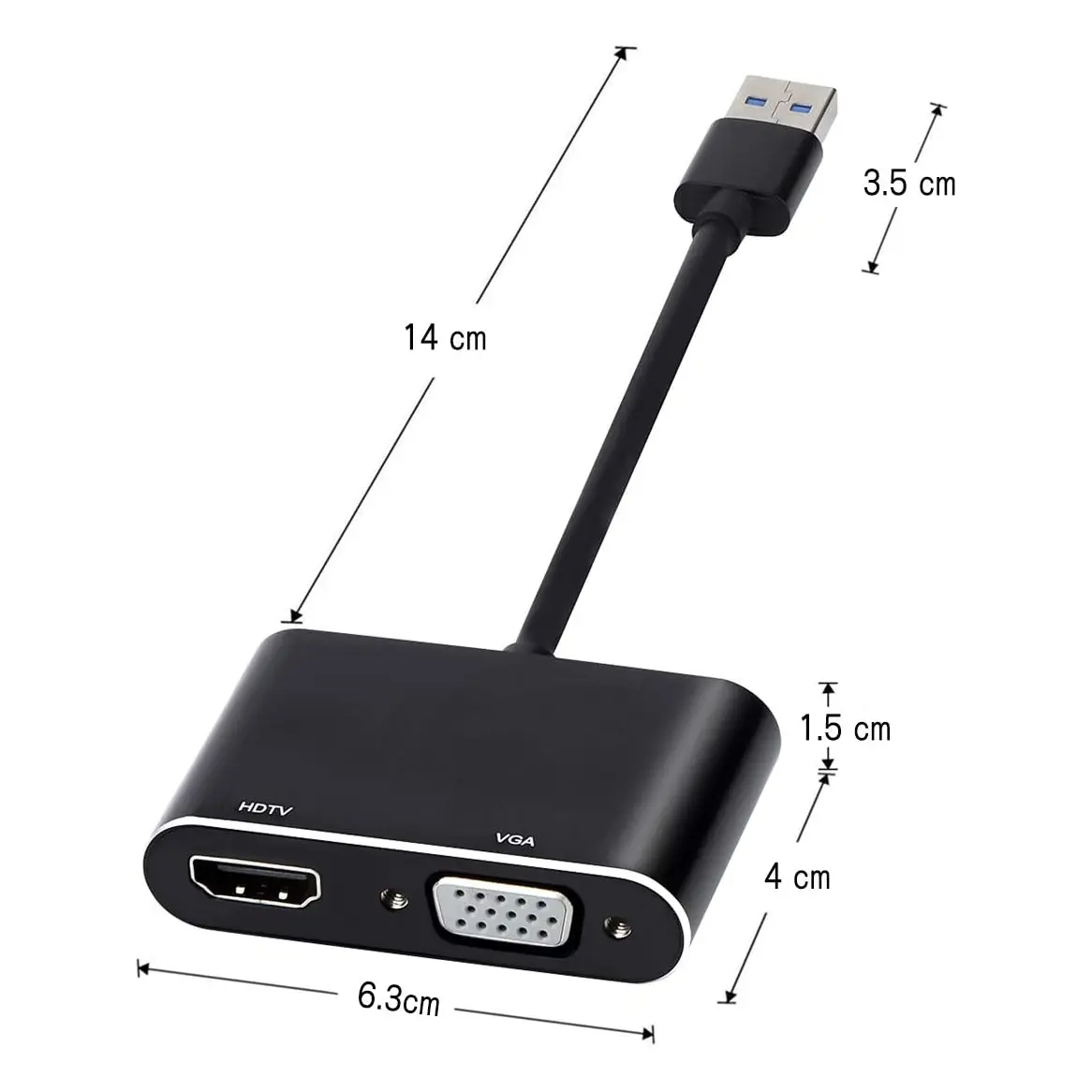 تبدیل USB به HDMI/VGA