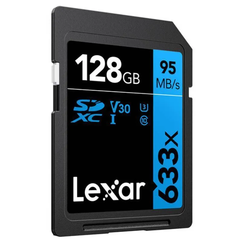 کارت حافظه SDXC لکسار مدل Performance کلاس 10 استاندارد UHS-I U3 سرعت 95MBps ظرفیت 128 گیگابایت
