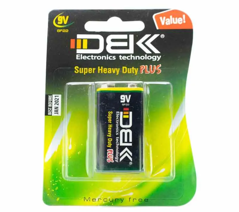 باتری کتابی دی بی کا مدل 6F22 9V بسته 1 عددی