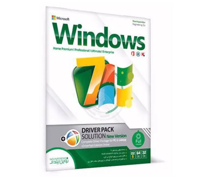سیستم عامل Windows 7 + Driver Pack Solution new version نشر نوین پندار