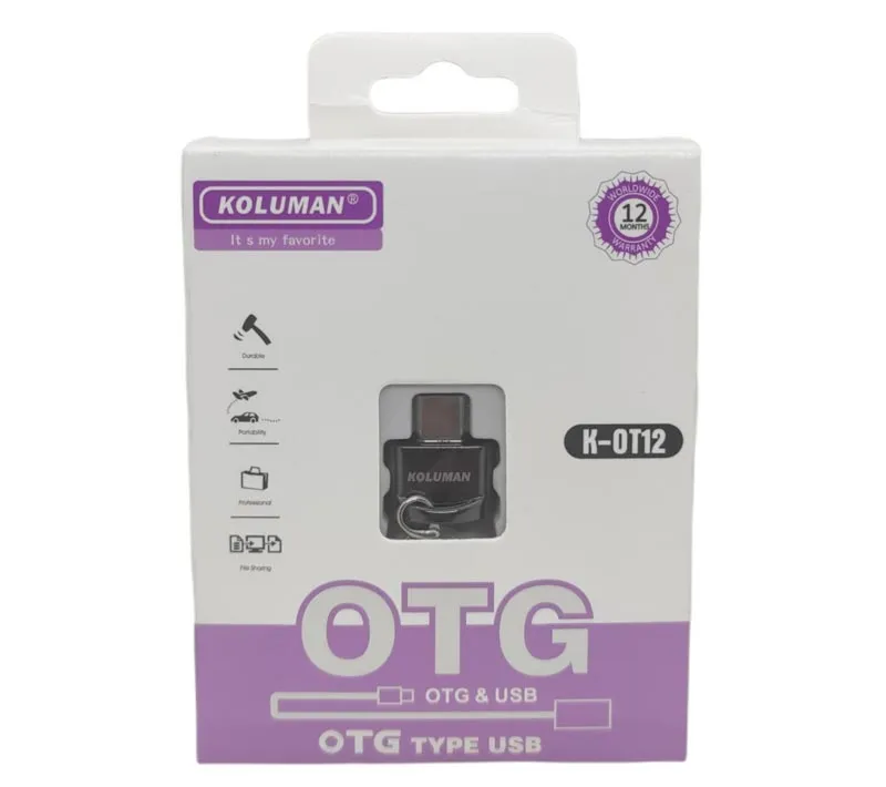 تبدیل USB به Type-C کلومن مدل K-OT12