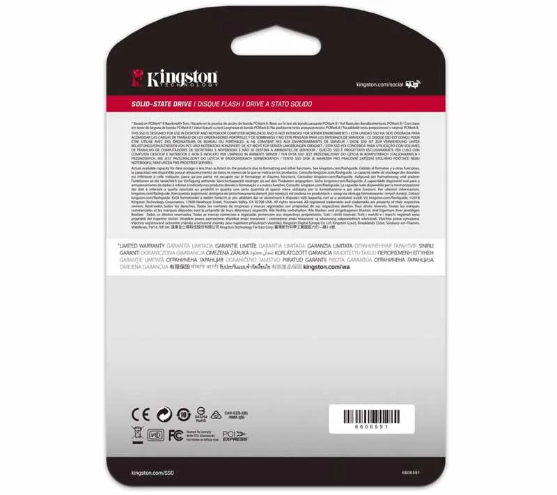 اس اس دی کینگستون مدل A2000 NVMe PCIe ظرفیت 250 گیگابایت