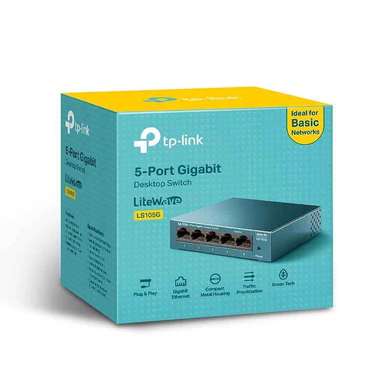 سوییچ 5 پورت تی پی-لینک مدل LS105G