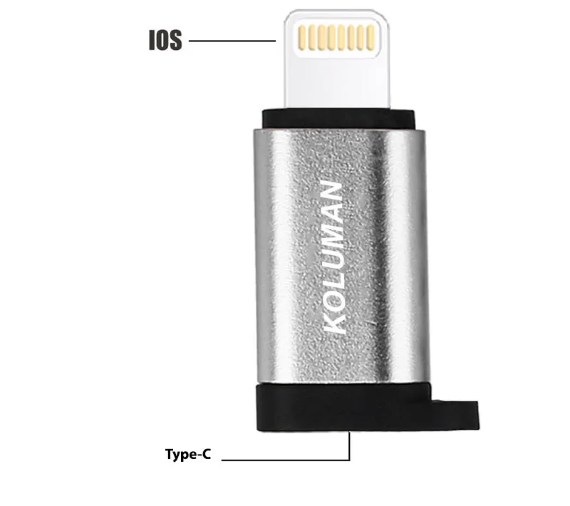 تبدیل Type-C به Lightning کلومن مدل K-OT08