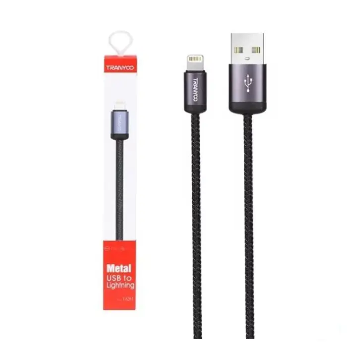 کابل تبدیل USB به لایتنینگ ترانیو مدل T-S20 طول 1.2 متر