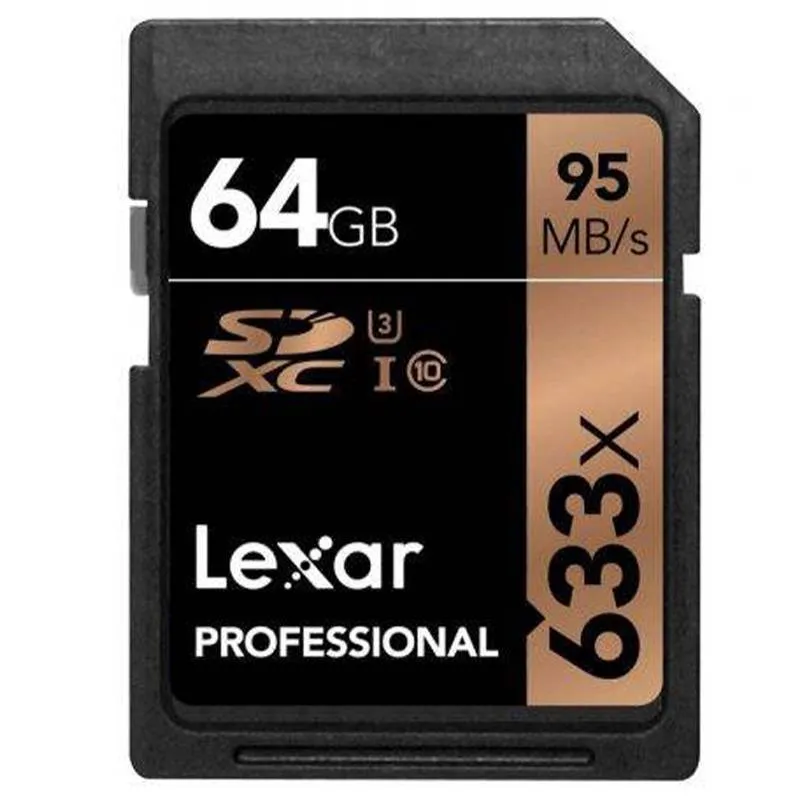 کارت حافظه SDXC لکسار مدل Professional کلاس 10 استاندارد UHS-I U3 سرعت 95MBps ظرفیت 64 گیگابایت