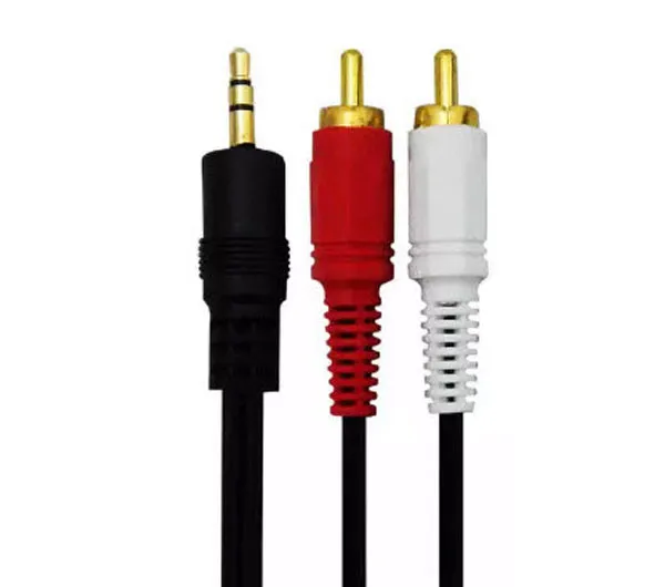 کابل تبدیل جک 3.5 میلی متری به RCA دی-نت به طول 5 متر