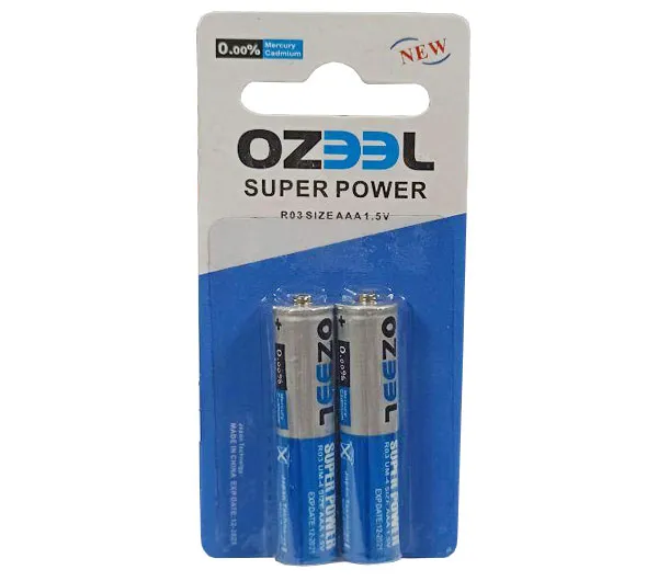 باتری نیم قلمی اوسل مدل Super Power بسته 2 عددی