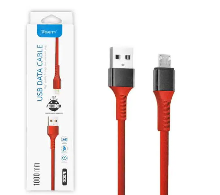 کابل تبدیل USB به MicroUSB وریتی مدل CB-3137A طول 1 متر